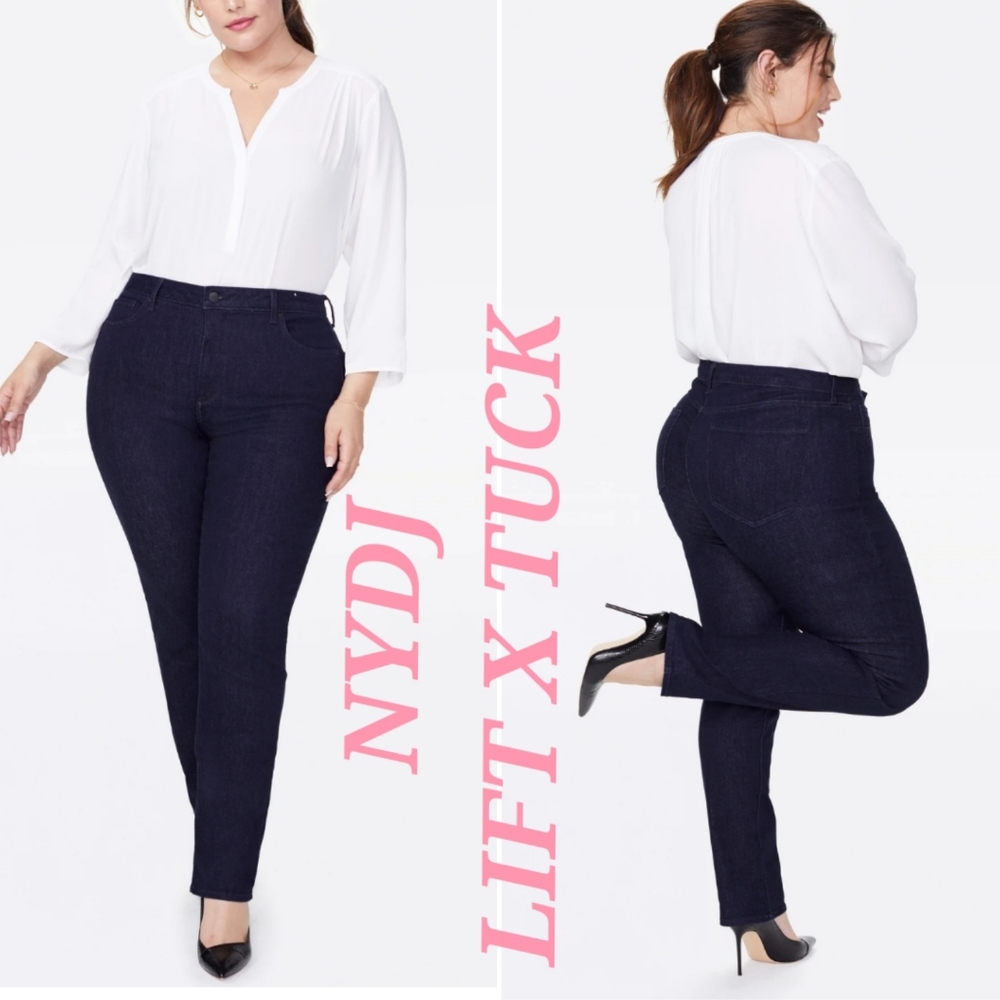 NYDJ Sheri Slim Rinse Skinny Jeans In Plus Size Petite